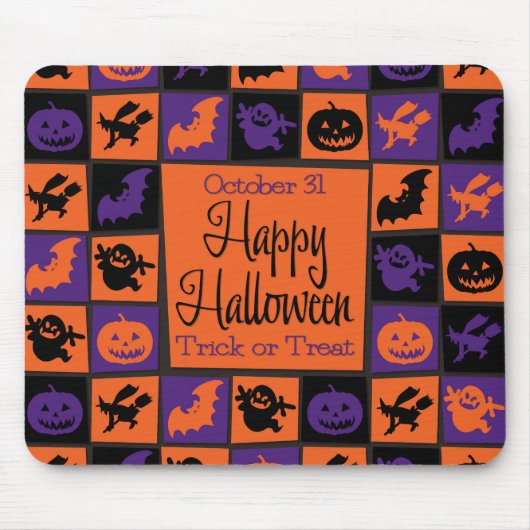 Halloween-Mosaik Mousepad (Vorne)