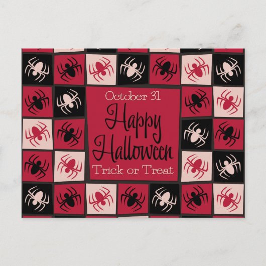 Halloween-Mosaik Postkarte (Vorderseite)