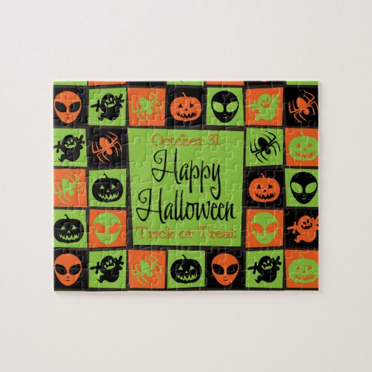 Halloween-Mosaik Puzzle (Horizontal)