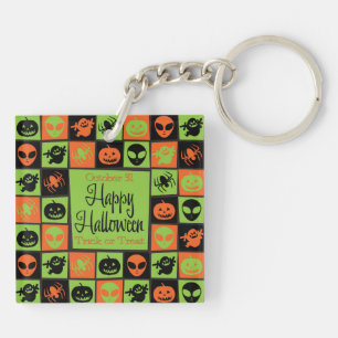 Halloween-Mosaik Schlüsselanhänger