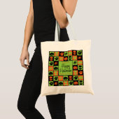 Halloween-Mosaik Tragetasche (Vorderseite (Produkt))