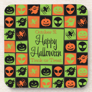 Halloween-Mosaik Untersetzer