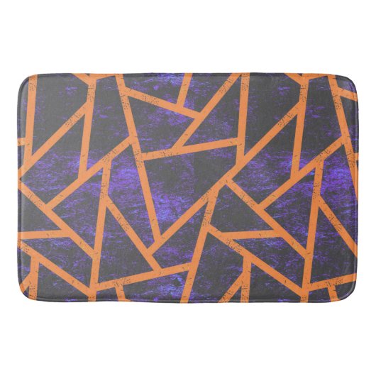 Halloween-Mosaikmuster Badematte (Vorderseite)