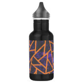Halloween-Mosaikmuster Edelstahlflasche (Links)