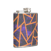 Halloween-Mosaikmuster Flachmann (Rechts)