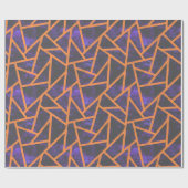 Halloween-Mosaikmuster Geschenkpapier (Flach)