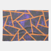 Halloween-Mosaikmuster Geschirrtuch (Horizontal)