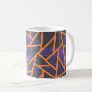 Halloween-Mosaikmuster Kaffeetasse