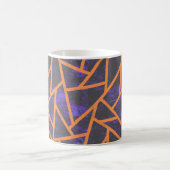 Halloween-Mosaikmuster Kaffeetasse (Mittel)