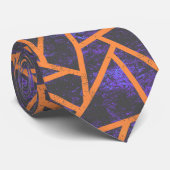 Halloween-Mosaikmuster Krawatte (Gerollt)