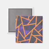 Halloween-Mosaikmuster Magnet (Vorderseite/Rückseite)