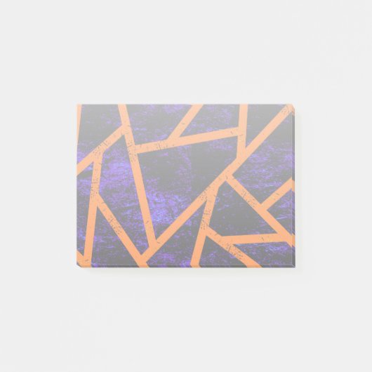 Halloween-Mosaikmuster Post-it Klebezettel (Vorderseite)