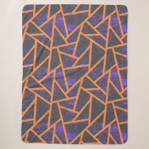 Halloween-Mosaikmuster Sherpadecke