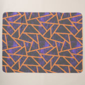 Halloween-Mosaikmuster Sherpadecke (Vorderseite (Horizontal))