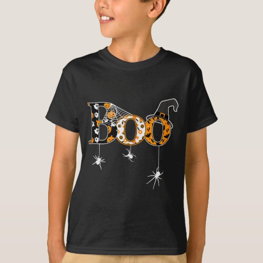 Halloween Motif - Boo  T-Shirt (Vorderseite)