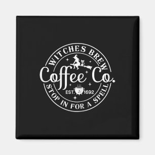 Halloween Motif - Hexen Brew Coffee and Co Magnet