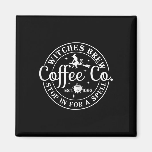 Halloween Motif - Hexen Brew Coffee and Co Magnet (Vorne)