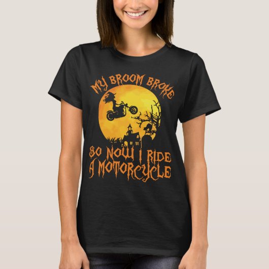 Halloween Motorrad mein Zimmerbrot T-Shirt (Vorderseite)