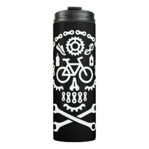 Halloween mountain bike MTB bicycle sugar Thermosbecher