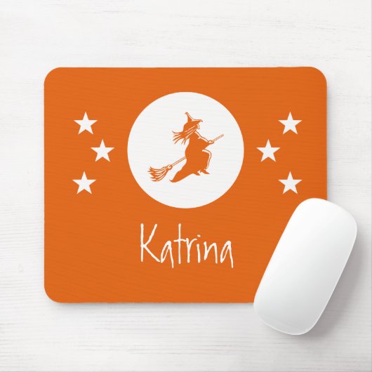 Halloween Mousepad, Orange Mousepad (Mit Mouse)