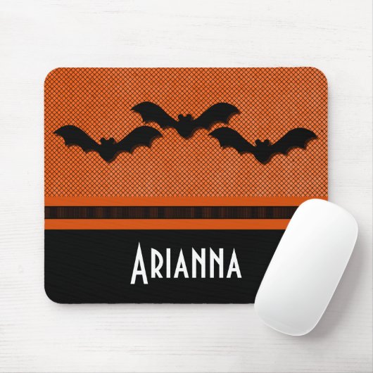 Halloween-Mousepad, Orange Mousepad (Mit Mouse)