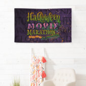 Halloween Movie Marathon in Progress Marquee Banner (Insitu)