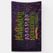 Halloween Movie Marathon in Progress Marquee Banner (Vertikal)