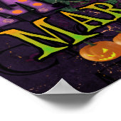 Halloween Movie Marathon in Progress Marquee Poster (Ecke)