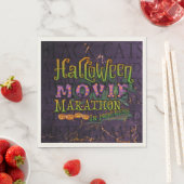 Halloween Movie Marathon in Progress Marquee Serviette (Beispiel)