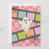 Halloween Movie Night Girl Birthday Invitation Einladung (Rückseite)