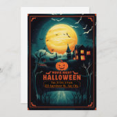 Halloween Movie Night Poster Save The Date (Vorne/Hinten)