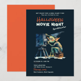 Halloween Movie Night Spooktacular Gremlin Dark Einladung