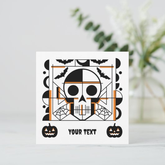 Halloween-Möwe, Fledermäuse, Spinnennetze (Stehend Vorderseite)