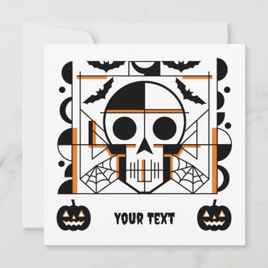 Halloween-Möwe, Fledermäuse, Spinnennetze (Vorderseite)