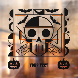 Halloween-Möwe, Fledermäuse, Spinnennetze Fensteraufkleber