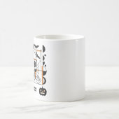 Halloween-Möwe, Fledermäuse, Spinnennetze Kaffeetasse (Mittel)