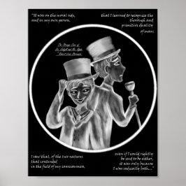 Halloween Mr. Hyde and Dr. Jekyll Gothic Art Print Poster