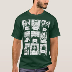 Halloween Mug Shot Horror Charakter Kinder Langarm T-Shirt