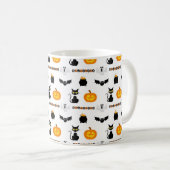 Halloween mugs with a cat theme kaffeetasse (VorderseiteRechts)