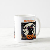 Halloween mugs with a cat theme kaffeetasse (VorderseiteRechts)