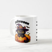 Halloween mugs with a cat theme kaffeetasse (Vorderseite Links)