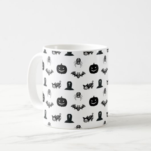 Halloween mugs with a cat theme kaffeetasse (Vorderseite Links)