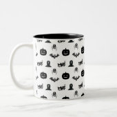 Halloween mugs with a cat theme zweifarbige tasse (Links)