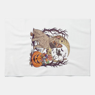 Halloween-Mumie Französische Bulldogge Kürbis Süßi Geschirrtuch