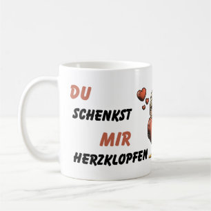 Halloween Mumie mit Herz und Kaffe Kaffeetasse