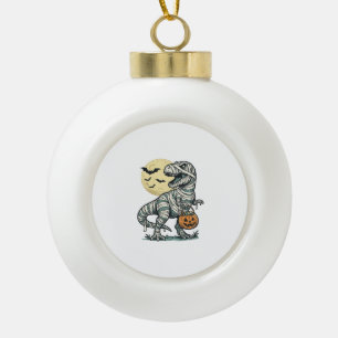 Halloween-Mumie-T-Rex-Süßigkeiten-Eimer Vintage-Ve Keramik Kugel-Ornament