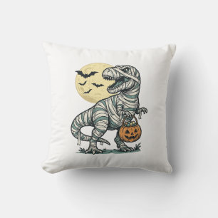 Halloween-Mumie-T-Rex-Süßigkeiten-Eimer Vintage-Ve Kissen