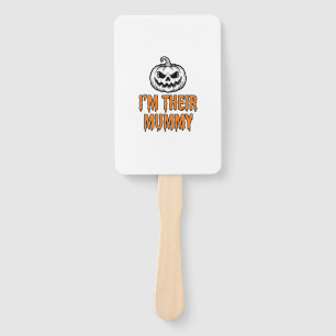 Halloween-Mumien-Kürbis-Vintage-Stickerei-Shirt De Fächer