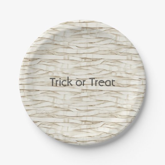 Halloween-Mumien-Wrap Pappteller (Vorderseite)