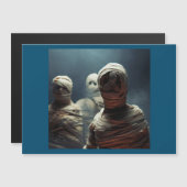 Halloween - Mummies 2 Magnetkarte (Vorne/Hinten)